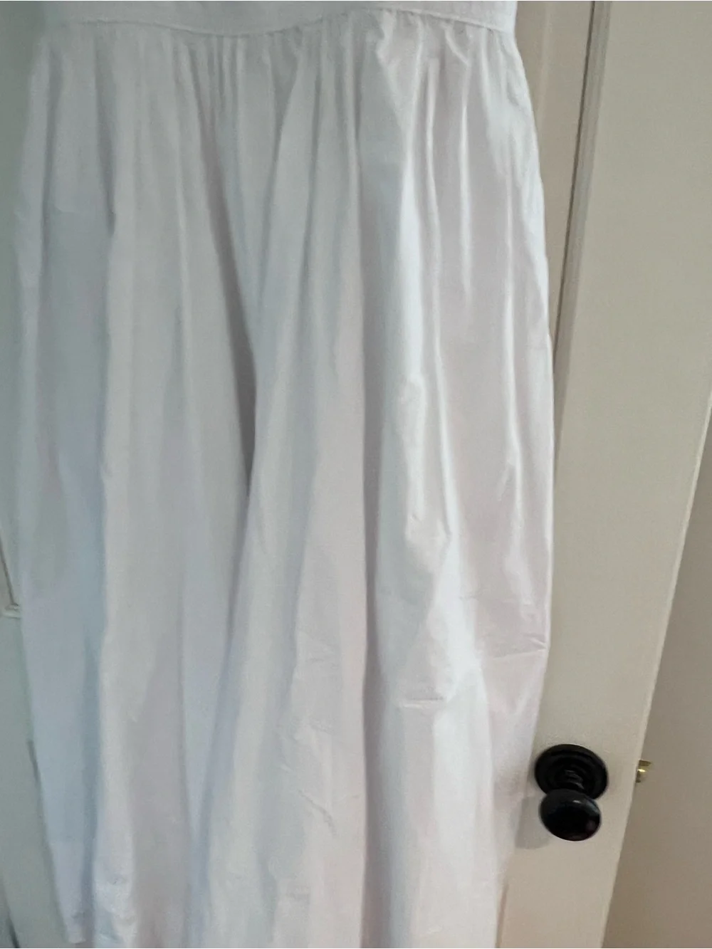Banana Republic White Midi Dress with Front Cutout - Picture 4 of 4